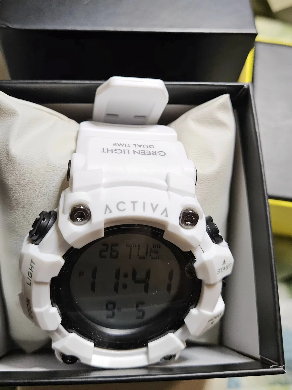 NIB Activa x Invicta Kadron Digital Men's Sport Watch - White 53mm